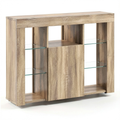 Meuble d’appoint, avec rangement, en chêne, 100 x 40 x 68 cm, pour le salon ou la chambre